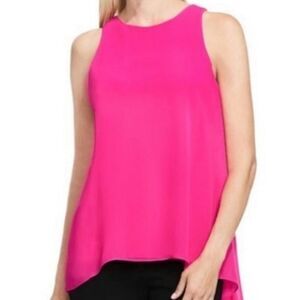 🩵Mossimo Fuchsia Hi-Low Sleeveless Blouse Small